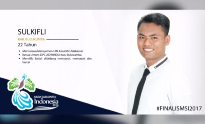 Sulkifli Wakili Bulukumba Di Sabudarta Indonesia 2017