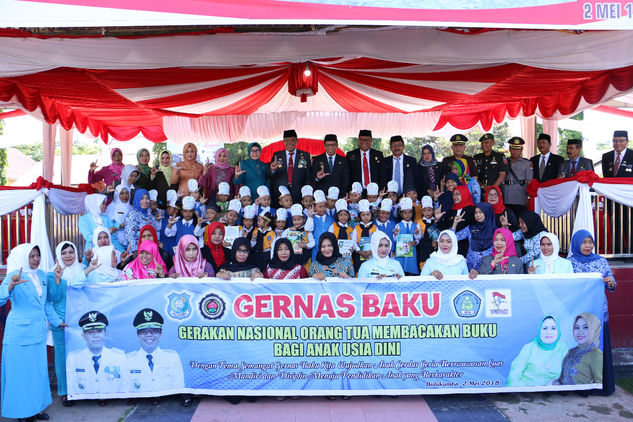 Hardiknas, Bupati Launching Gernas Baku