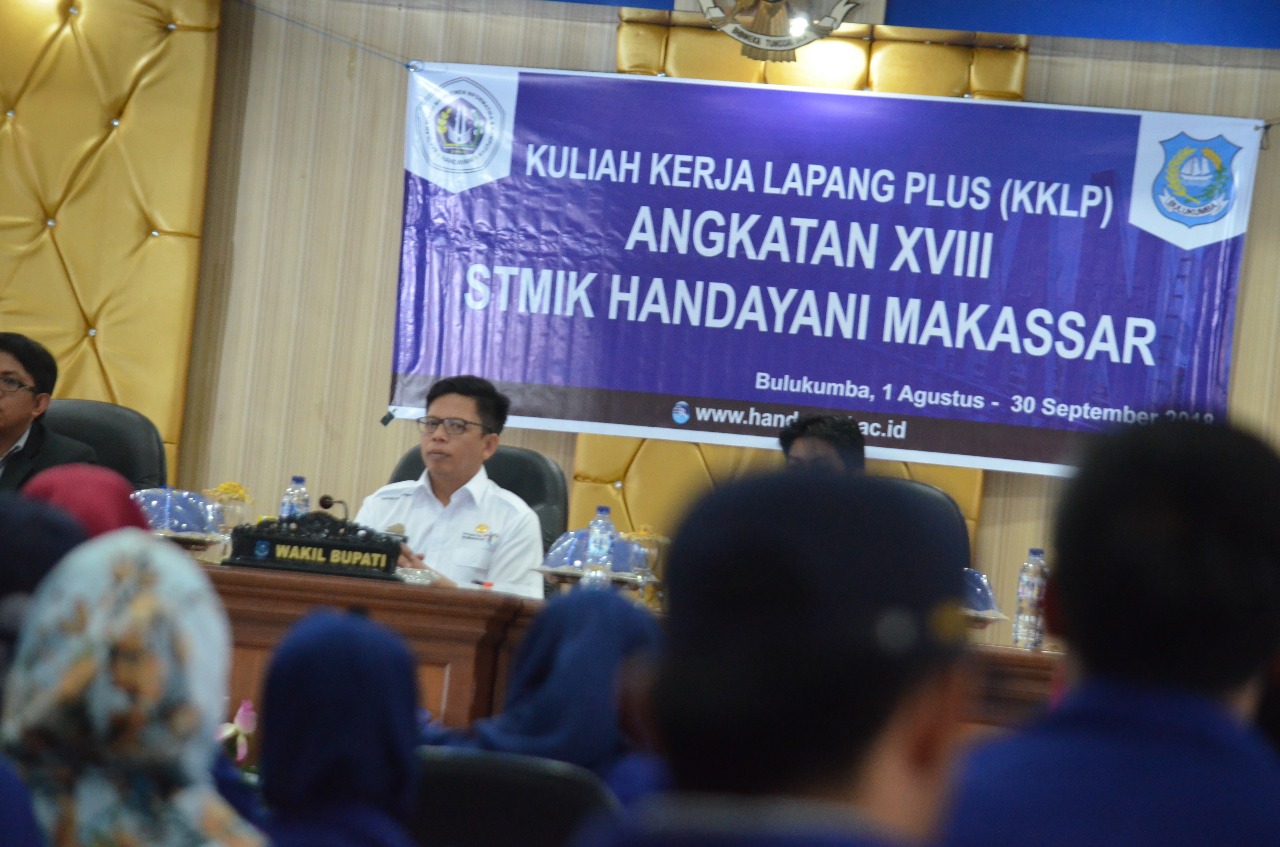 Wabup Terima Mahasiswa KKLP STMIK Handayani