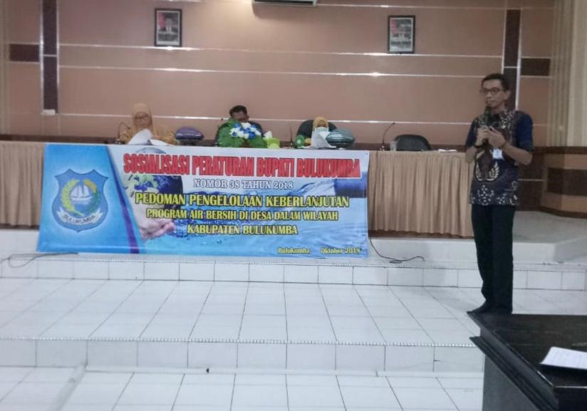 BAPPEDA BULUKUMBA SOSIALISASI PEDOMAN PENGELOLAAN KEBERLANJUTAN AIR BERSIH DESA