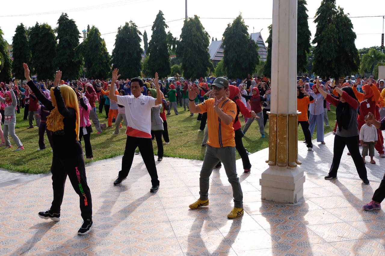Wabup Launching Senam Bersama ASN