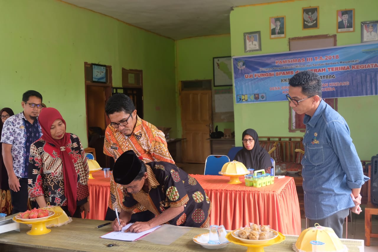 Desa Sipaenre Lakukan Uji Fungsi SPAMS