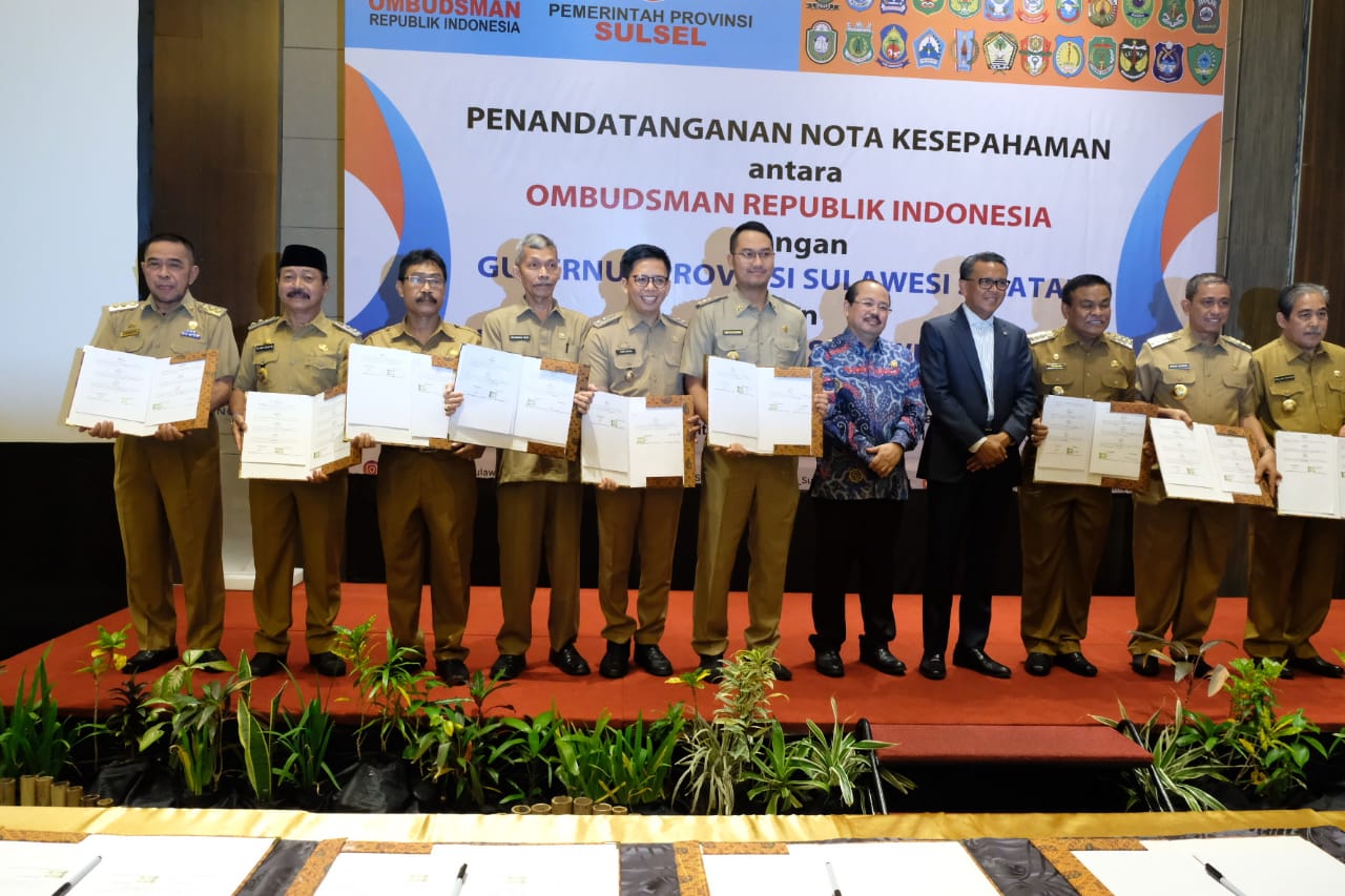 Tingkatkan Layanan Publik,  Pemkab Bersama Ombudsman RI Tandatangani Nota Kesepahaman