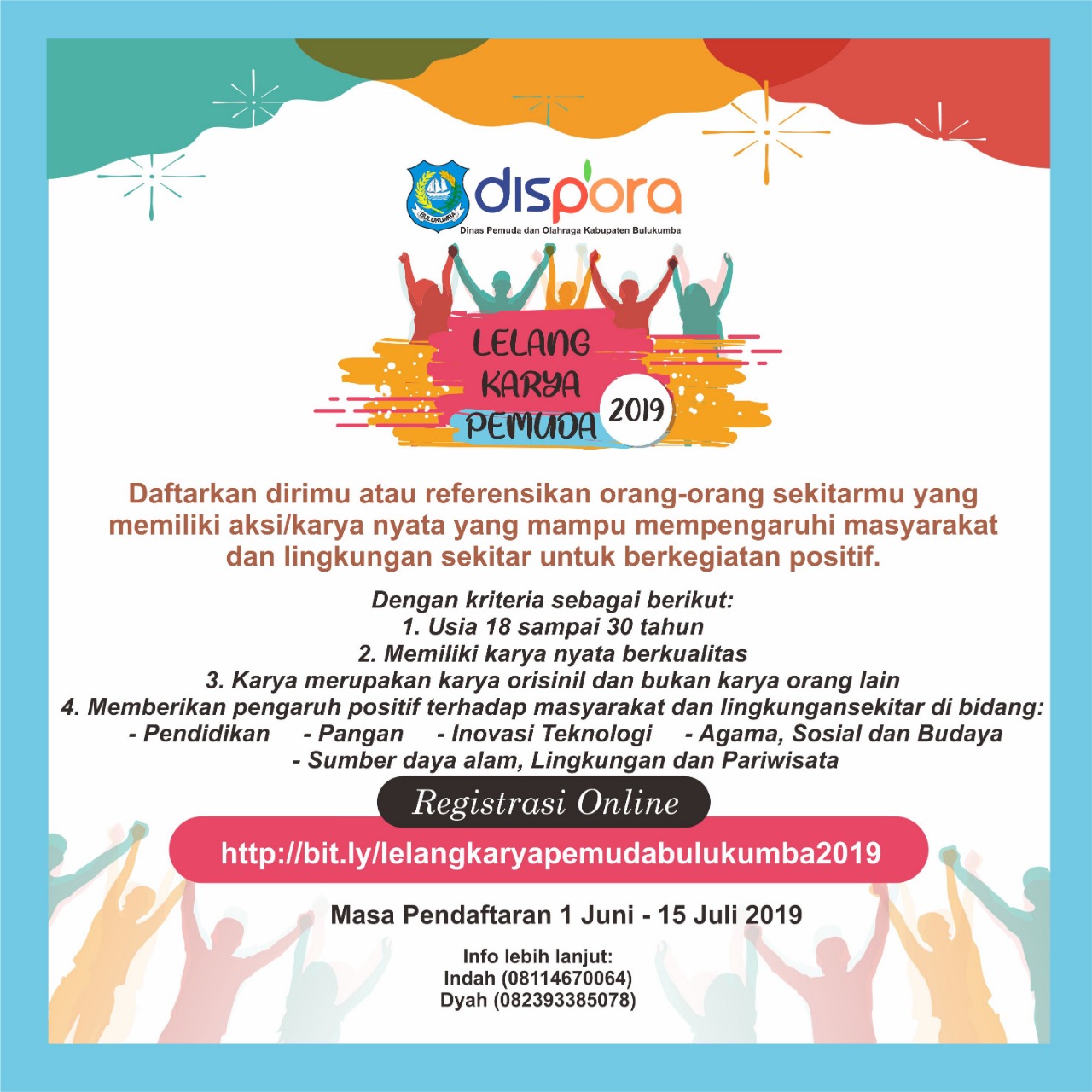 AYO.... IKUTI LELANG KARYA PEMUDA BULUKUMBA 2019