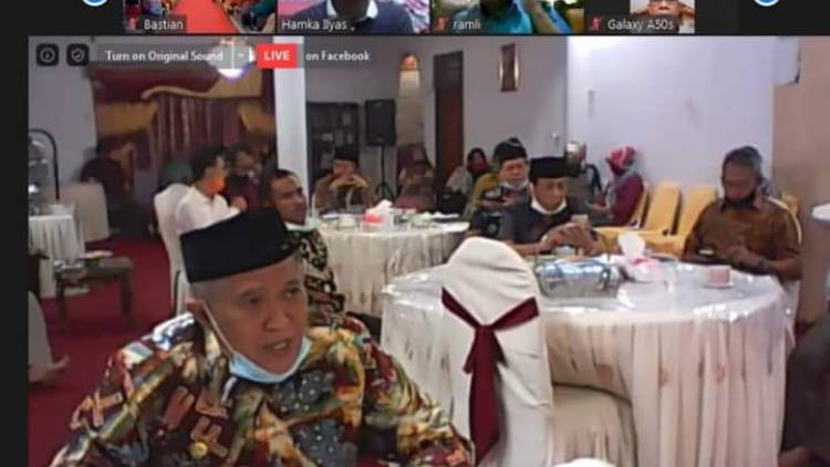 Bupati Ikuti Halal Bihalal KKB secara Virtual