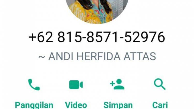 Waspada, Oknum Menyalahgunakan Profile WA Atas Nama Andi Herfida Attas