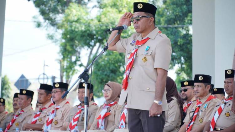 Bupati Bulukumba Andi Utta Pimpin Apel Besar HUT Pramuka ke-62 