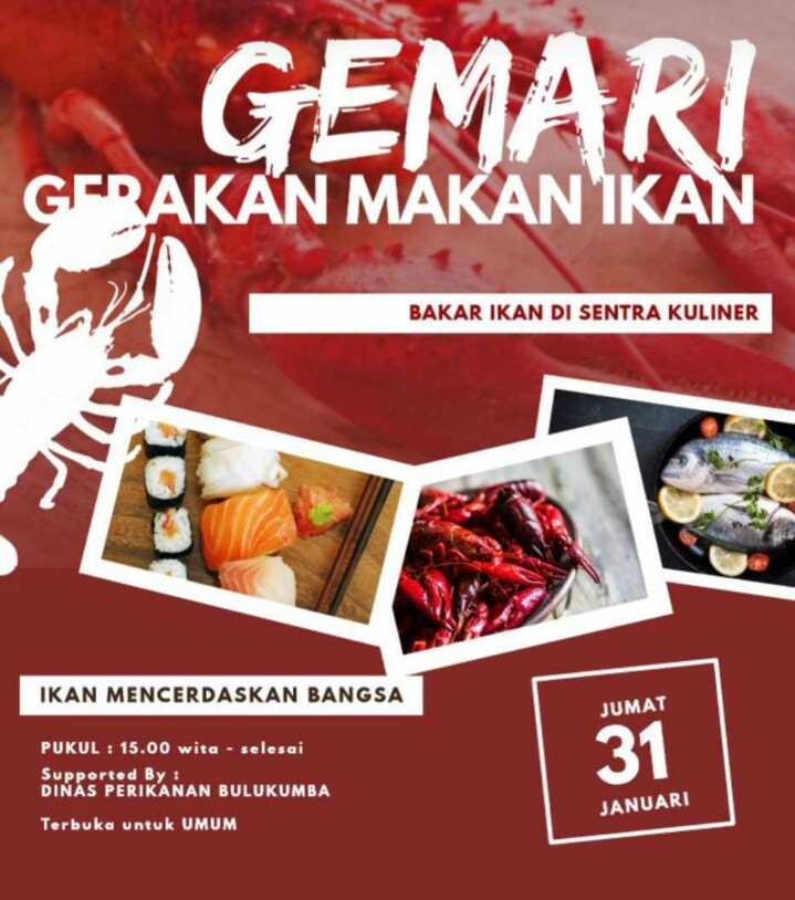 RANGKAIAN HUT KE 60 BULUKUMBA, DINAS PERIKANAN GELAR LOMBA BALAP PERAHU DAN MAKAN IKAN GRATIS