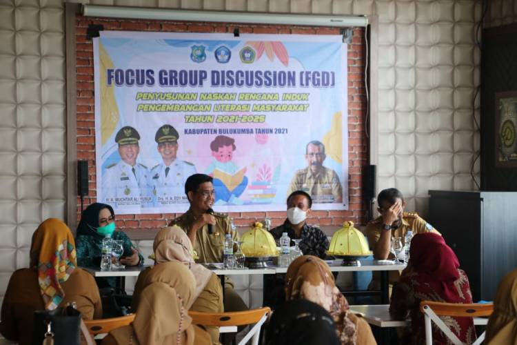 Tingkatkan Minat Baca Masyarakat, Dinas Pendidikan Kabupaten Bulukumba Gelar FGD