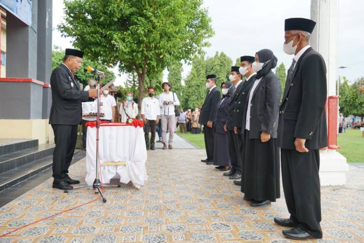 Lantik 122 Anggota BPD, Bupati Andi Utta Minta Kades dan BPD Maksimalkan Percepatan Vaksinasi