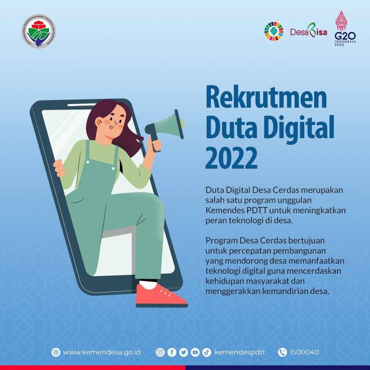 SELEKSI/ REKRUTMEN DUTA DIGITAL UNTUK PROGRAM DESA CERDAS