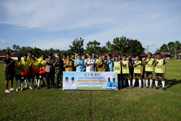 Diawali di Gantarang, Sepakbola Bupati Cup 2022 Digelar