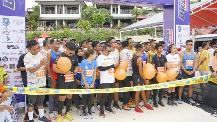 Runners Kagum dengan Spot Wisata Bira Sunset Run 2022