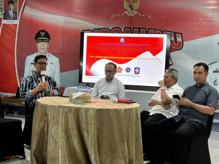 Gerakan Nasional Pembagian 10 Juta Bendera, Wabup Edy Manaf : Tamu adalah Keberkahan