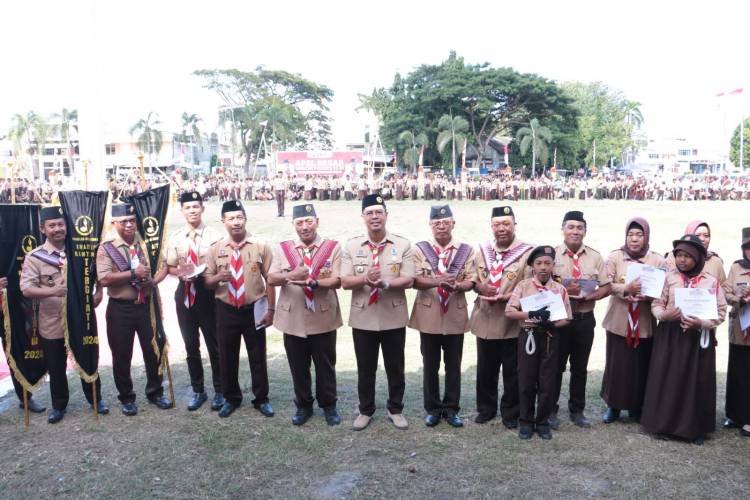 Edy Manaf Pimpin Apel Besar Gerakan Pramuka dalam Rangka Peringatan Hari Pramuka ke-63 Tahun 2024