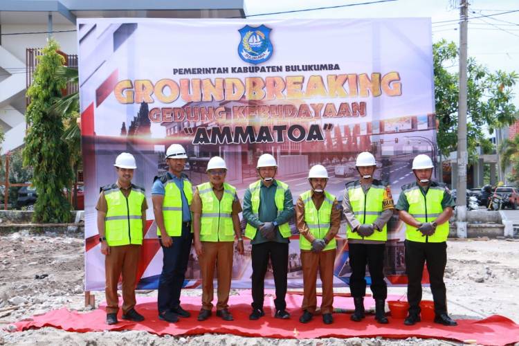 Pjs Bupati Bulukumba Letakkan Batu Pertama Tanda Dimulai Pembangunan Gedung Kebudayaan