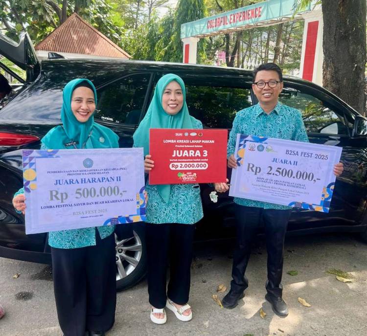 TP PKK Bulukumba Raih Tiga Juara B2SA tingkat Sulsel