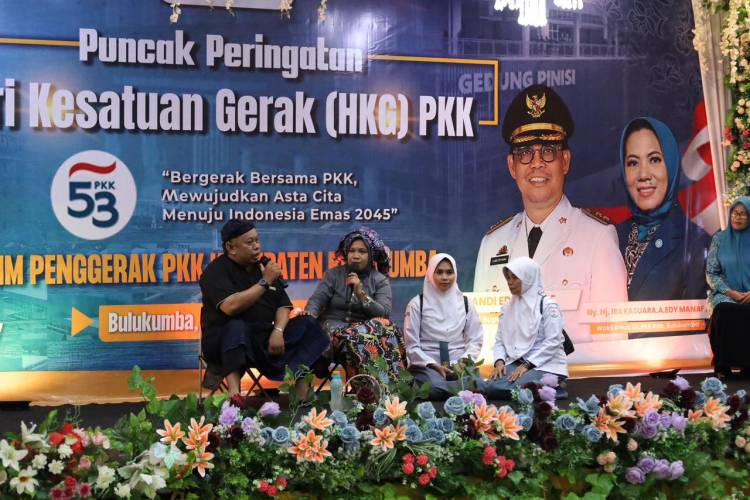 Inspiratif! PKK Bulukumba Tampilkan Drama Mini Pencegahan Perkawinan Anak di Puncak HKG 