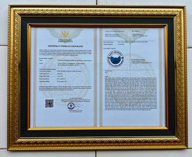 Lindungi Produk Lokal, Tiga Produk Unggulan Bulukumba Terima Sertifikat Indikasi Geografis
