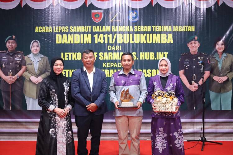 Lepas Sambut Dandim 1411 Bulukumba, Bupati: Sinergi TNI dan Pemda Harus Terus Diperkuat