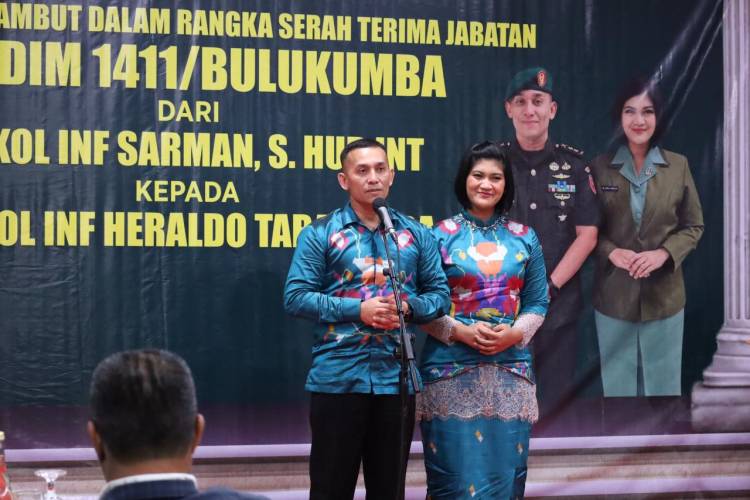 Lepas Sambut Dandim 1411 Bulukumba, Bupati: Sinergi TNI dan Pemda Harus Terus Diperkuat