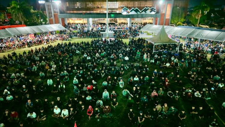 Nobar Semifinal Piala Dunia, Ribuan Warga Padati Lapangan Pemuda