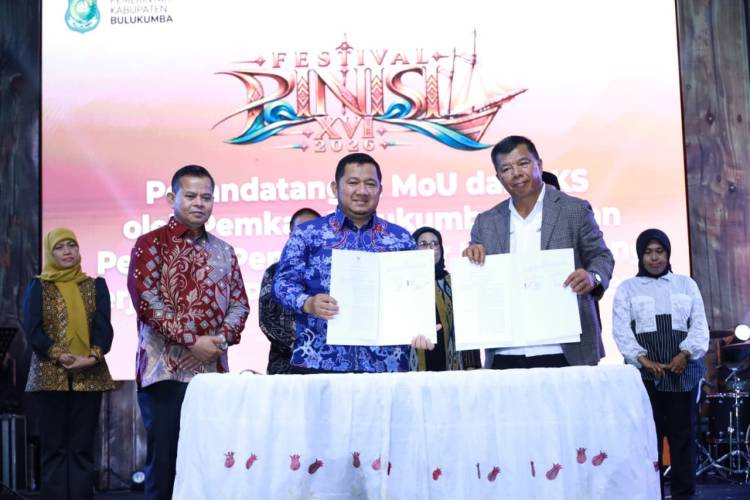 Bulukumba dan Penajam Paser Utara Jalin Kerja Sama Pembangunan Antar Daerah di Festival Pinisi 2026